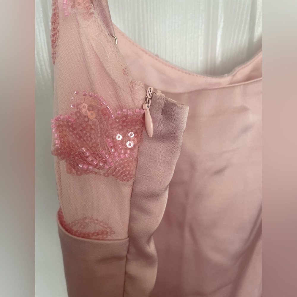 Peppermayo Blush Pink Satin Mini Dress - Picture 3 of 8